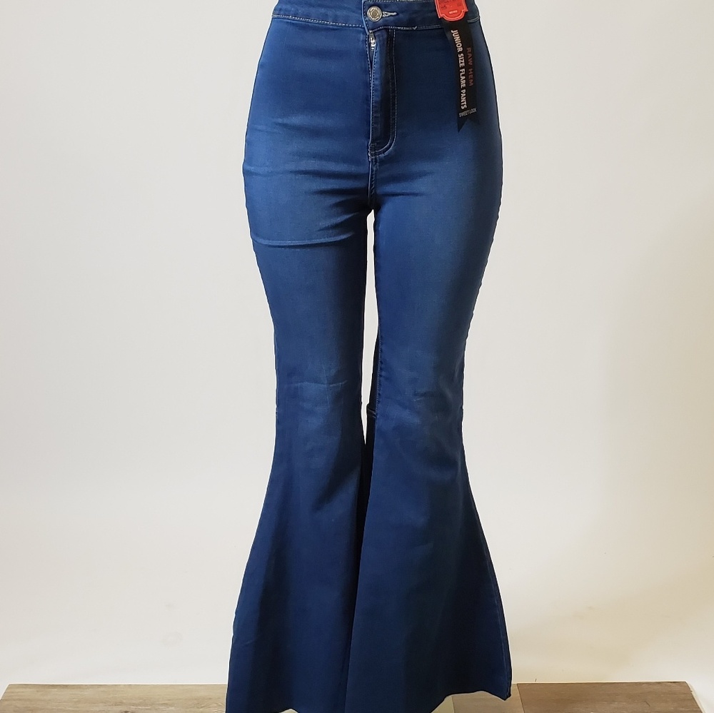 Denim Mid Wash Palazzo